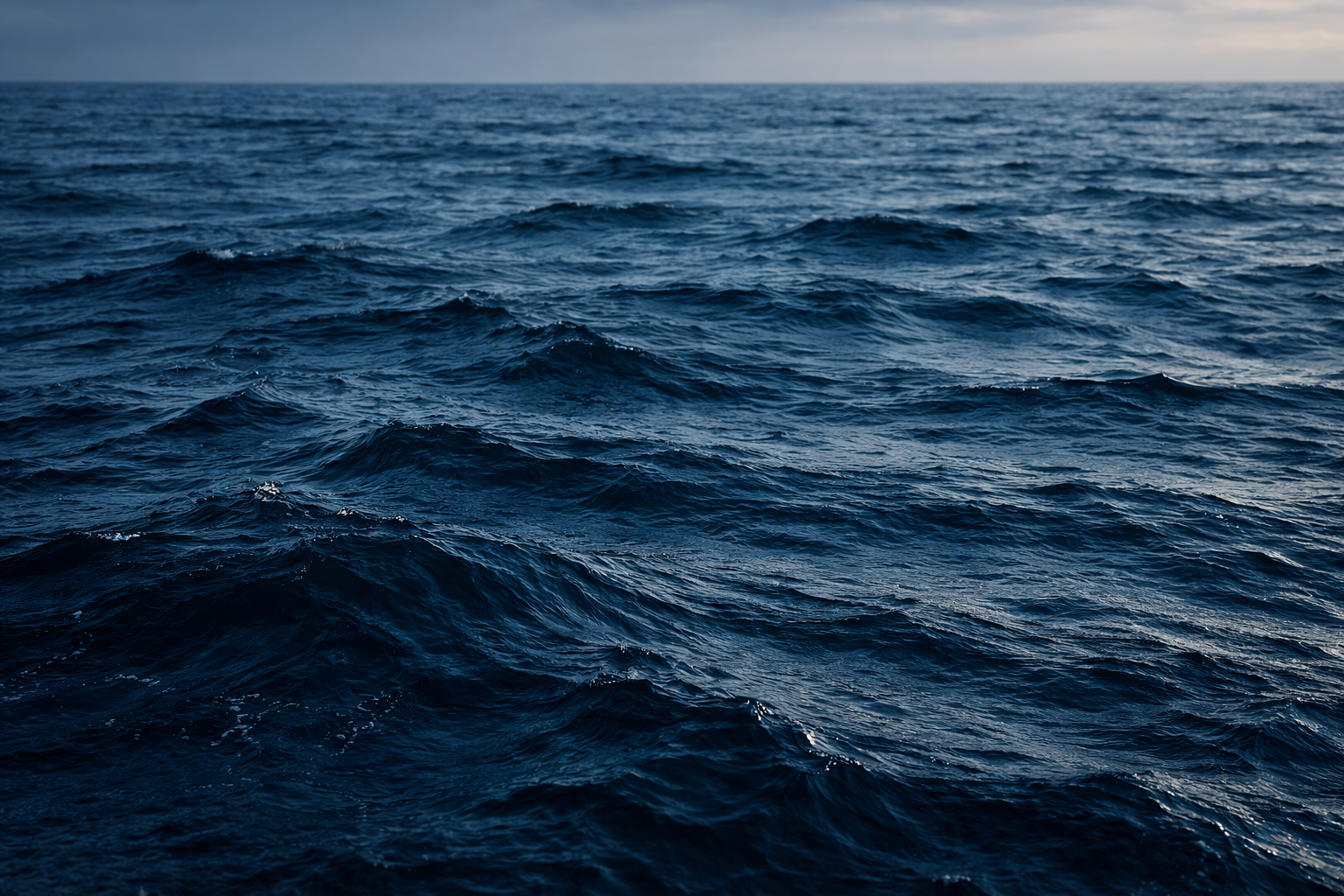 Calm ocean water surface